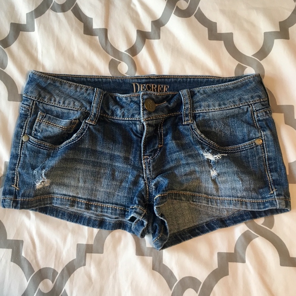🩳 Decree Juniors Denim Stretch Short Shorts